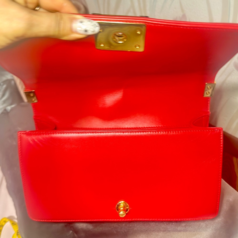 CHANEL Boy Bag Red Special Edition Leather Red - Picture 9 of 16